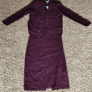 Elegant Purple Women's Dress